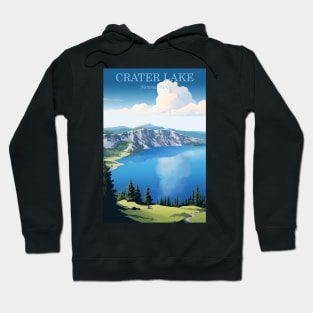 Crater Lake National Park Travel Poster Hoodie